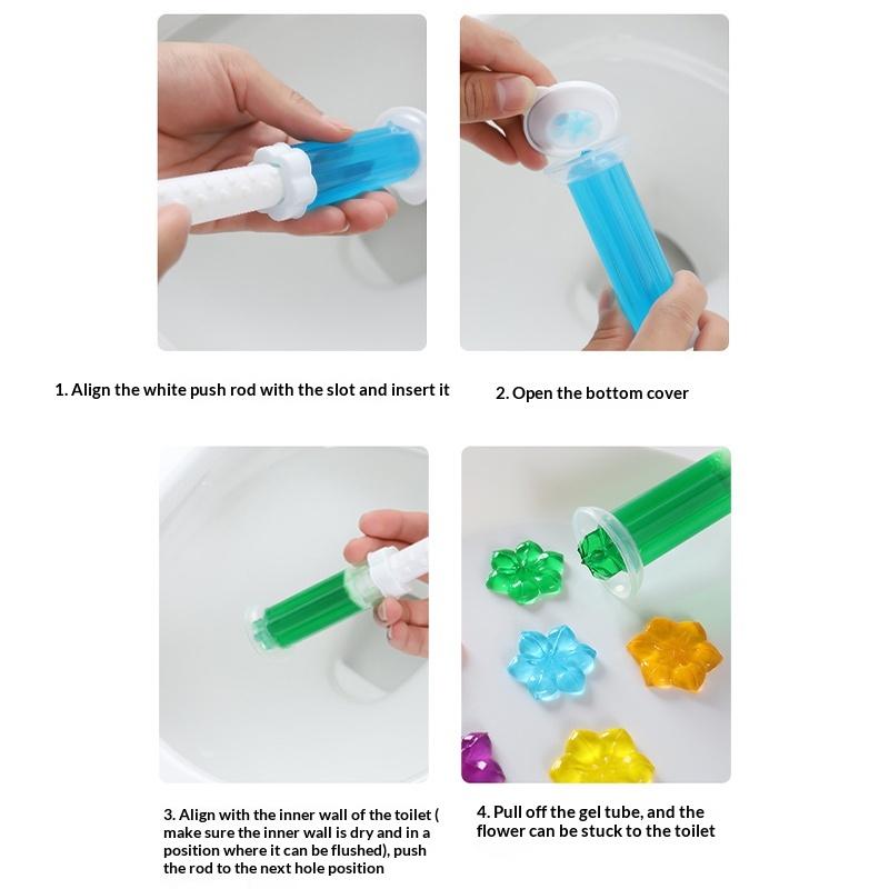 Toilet Cleaner Gel Stick Tablet Products Liquid Fragrance Cleaning Deodorization Odor Lasting Solid Aromatherapy Air Freshener
