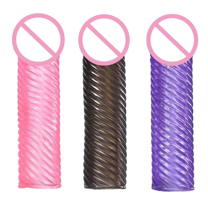 Reusable Cock Ring Condom For Men Silicone Penile Extension Sleeve Delay Ejaculation Stronger Erection Sex Toy Adult Toys