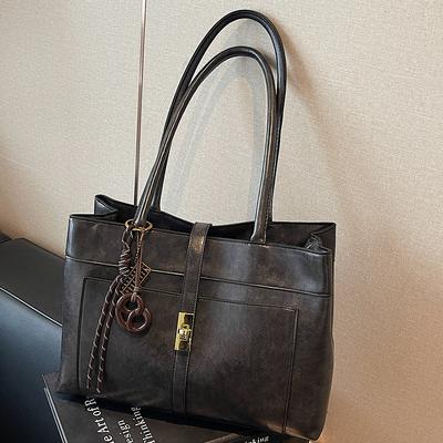 New Handbag Bag Women's Bag Commuting To Work Large Capacity Underarm Tote Bag Trendy Fashion Retro Shoulder Bag