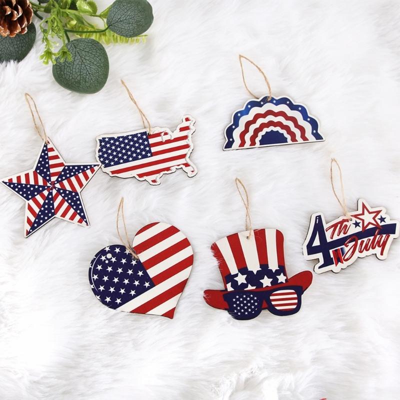 9PCS Independence Day Star Hangings Decorative Ornament Perfect for Enhancing Holidays Spirit in Homes and Party Venues