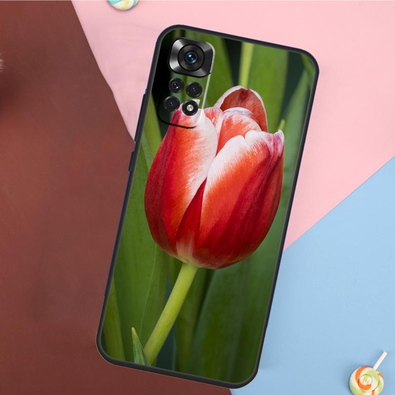 Tulip Flower Cover For Xiaomi Redmi Note 13 14 Pro 12 11 9 10 9S 10S 11S 12S Redmi 14C 10C 12C 13C Case