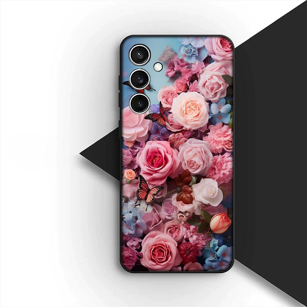 

Casing for OPPO A80 A18 A16 A40 A17 A15 A38 A78 A79 A54 A57 A12 A60 4G 5G Phone Cover Protective Case Poppy Flower Bloom OPPO A15