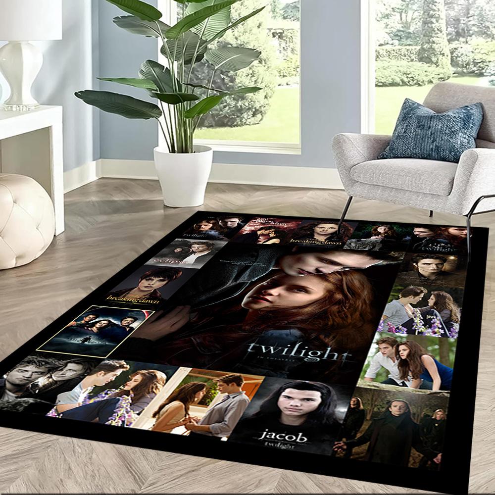 Twilight Saga Romance Square rugs are a great choice for living rooms, bedrooms, home décor, and as gifts.