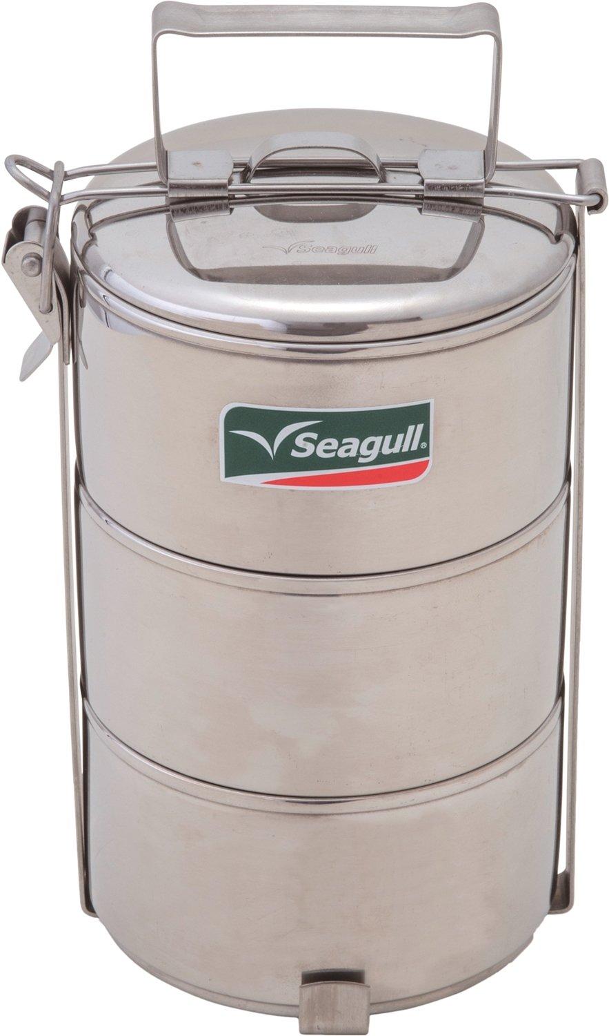 

Seagull Bento Box Food Carrier, 3 Tiers, 12cm, Stainless Steel