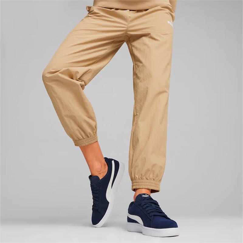 Puma Solid Color Sports Training Woven Jogger Pants Women Bottoms Brown 682272-83