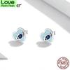  Color Devil Eye Earrings Western Women Mythical Blue Cubic Zircon Heart Shape  Color Earrings Jewelry Sce1134Heart Jewelry