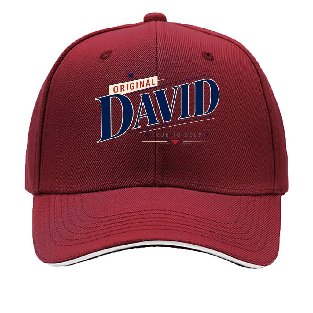 Authentic David StateUnisext Typography Sandwich Baseball Cap Sun Cap Outdoor Workouts Hat