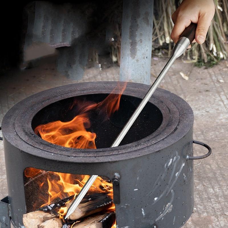 45 až 75 cm kulatá nerezová vrtací jehla dlouhá pec ostrá ryba rozbíjení ledu ohnivý hák tyč dřevo velká BBQ jehla pecní tyč
