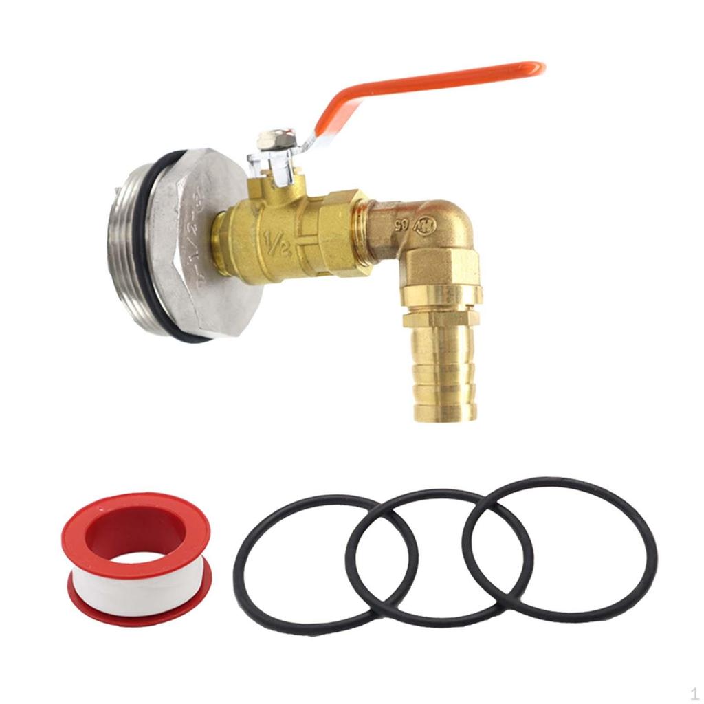 Barrel Faucet Adapter Drum for 55 Gallon 2inch Thread Large Mouth Dispenser Valve