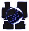 CARLUX-BLUE Car Mats For: Mercedes C W205 Coupe, Cabrio (2015-)
