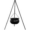Candy Cauldron Halloween Bucket Witch Basket Plastic Treat Black Pot Bowl Kettle Trick Pumpkin Holder Or Goodie Photo Costu