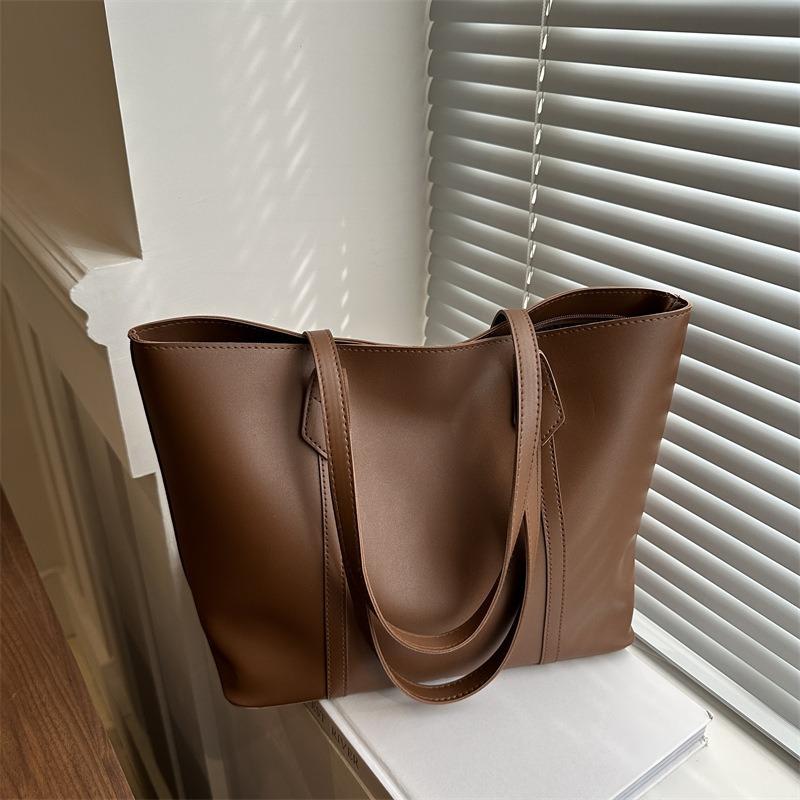 Soft face bag women's autumn and winter fashion casual large capacity shoulder tote bag