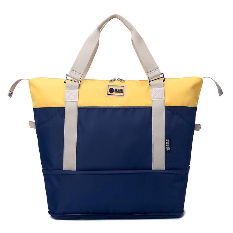 

Li Shen Large Capacity Color Block Travel & Gym Bag 45-55L