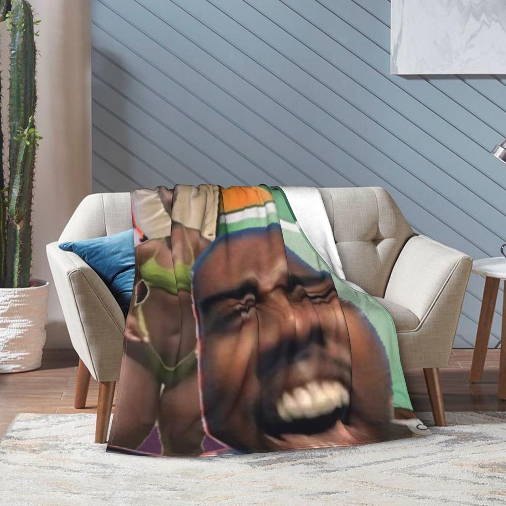 K-kanyes W-wests Funny Meme Throw Blanket for Couch Cozy Plush Blanket 50x60 Inches Multiple Sizes Bedspread for All Seasons