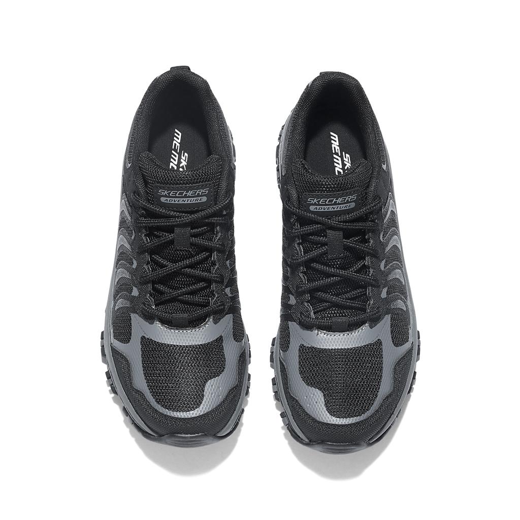 Skechers Adventurer Comfortable Fashion Low-Top Running Shoes Women Sneaker Black Gray 180069-BKCC