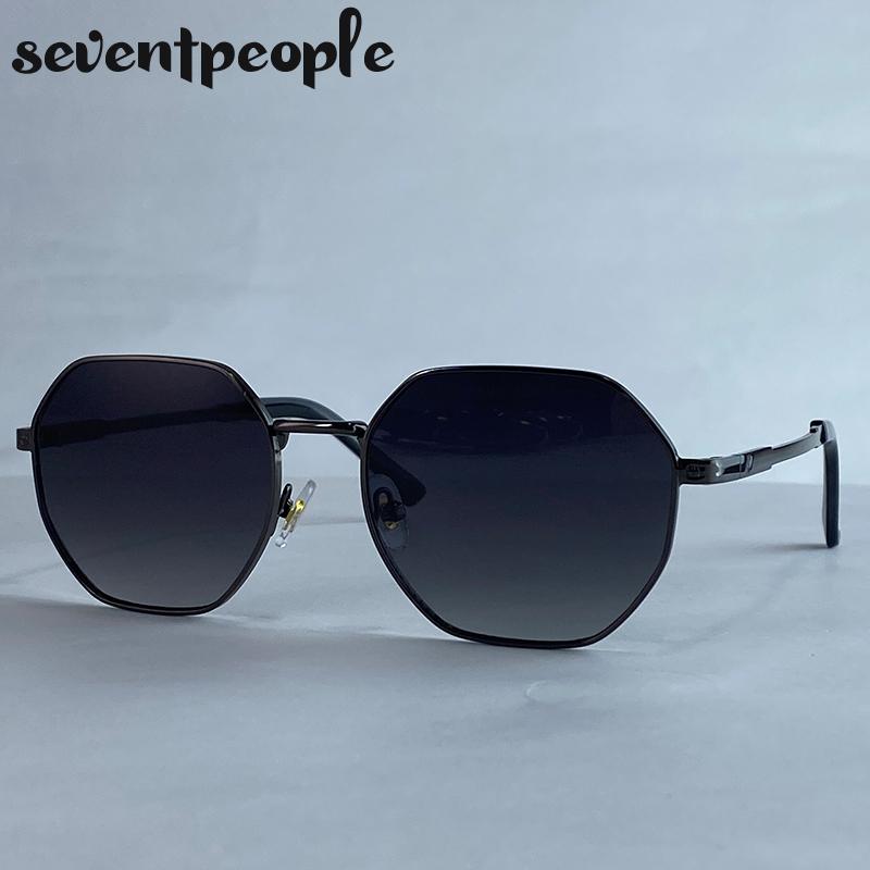 Vintage Square Punk Sunglasses Women  Luxury Brand Trendy Polygon Metal Frame Sunglass Classic Outdoor Driving Shades UV400