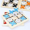 Solid Wooden Tic Tac Toe Board Game Montessori Toys - Perfect for Family Fun and Backyard Entertainment!