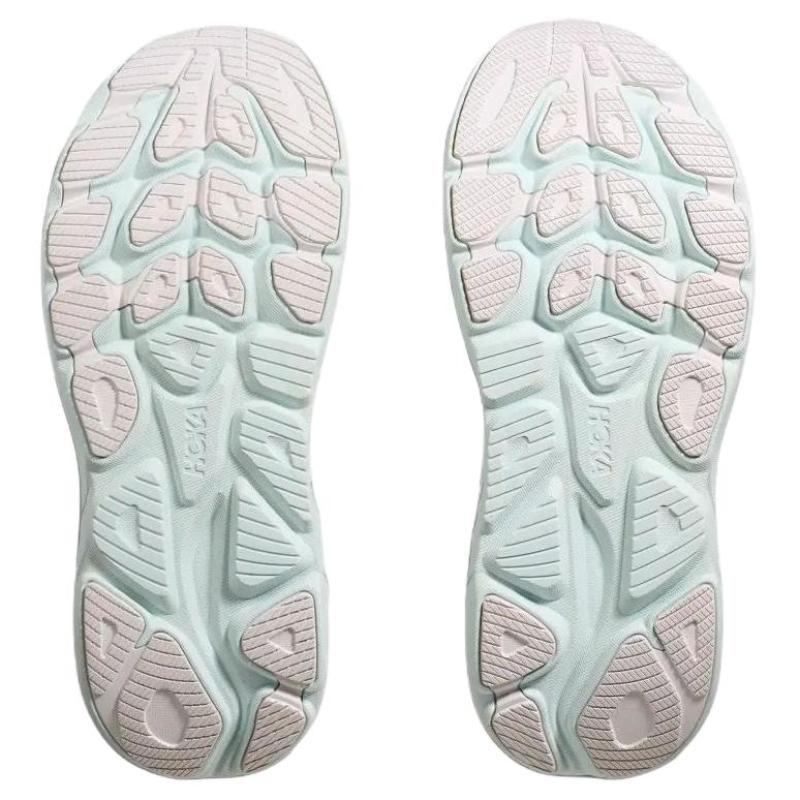 HOKA One One Clifton 10 White Cielo Blue Women's Sneakers 1162031-WTCL