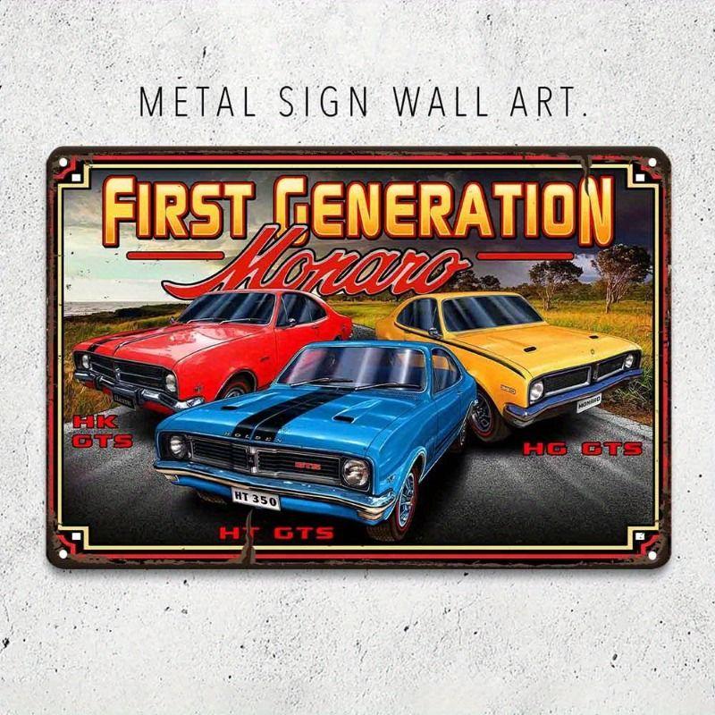 Retro Metall Blechschild Kunst Wanddekor für Auto Garage Man Cave Bar