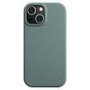 MELKCO For iPhone 14 Anti-drop Case Genuine Cow Leather+PC Phone Cover Compatible with MagSafe