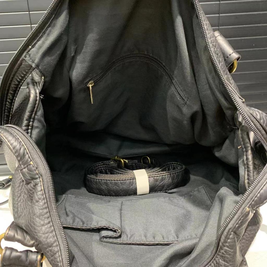 Y2K Pikantní holka Jednoramenná crossbody taška Vintage praná kůže Měkká kůže Motorkářská taška Velkokapacitní taška
