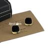 Retro Black & Gold Color Block Square Stud Earrings - High-Class Fashion Accessories for Women
