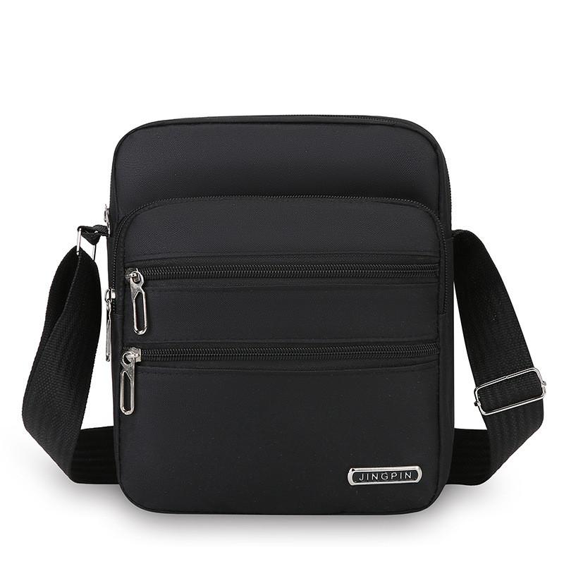 Men Crossbody Bag Nylon Urban Minimalist With Multiple Pockets For Daily Use