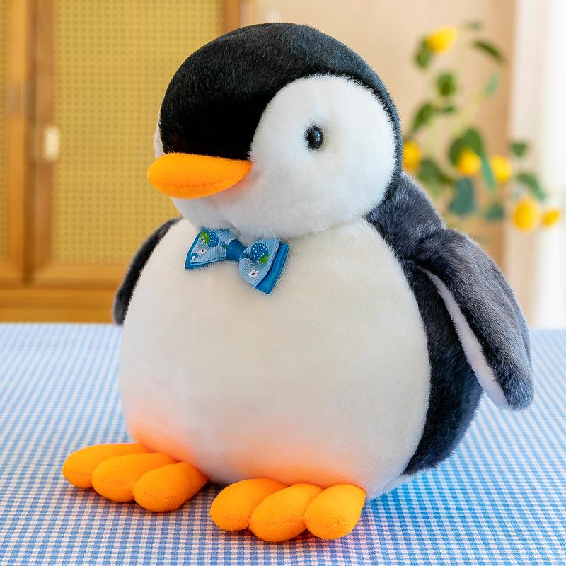 New Machine-catching Doll Cute Bow Tie Penguin Plush Toy Children's Doll Birthday Gift