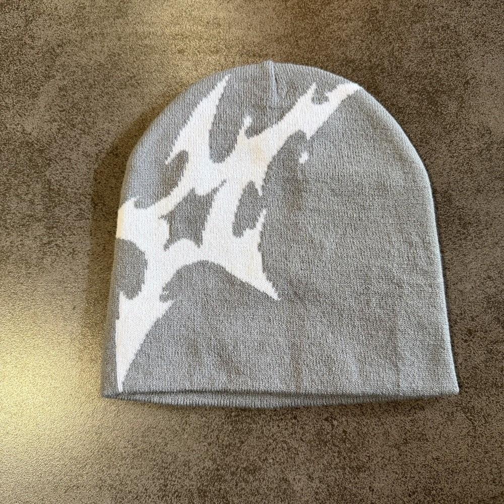 Y2K Jacquard Knitted Hat Hip-hop Casual Skullcap Fashion Winter Hat for Men Women