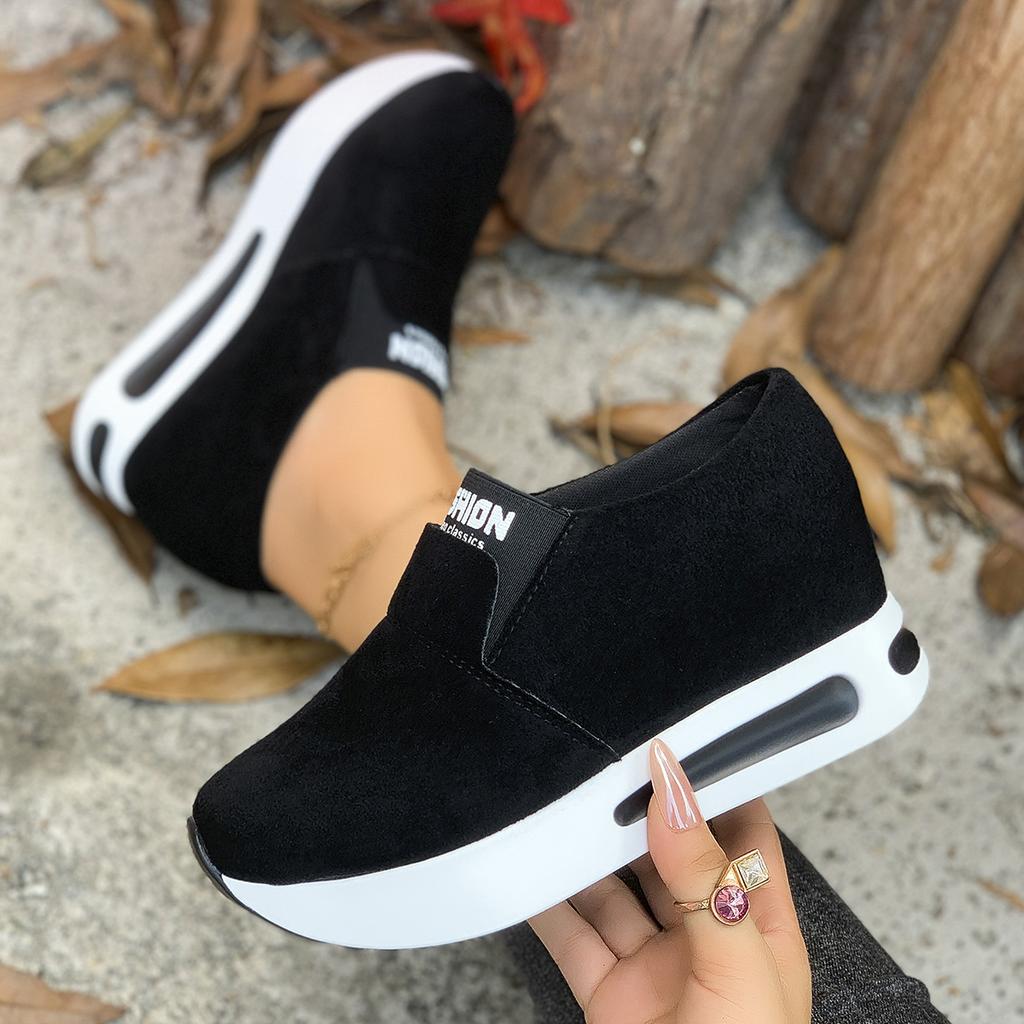Women Platform Sneakers Designer Slip-on Wedges Shoes for Women Casual Tennis Sports Shoes Female Fashion Comfortable Sneakers