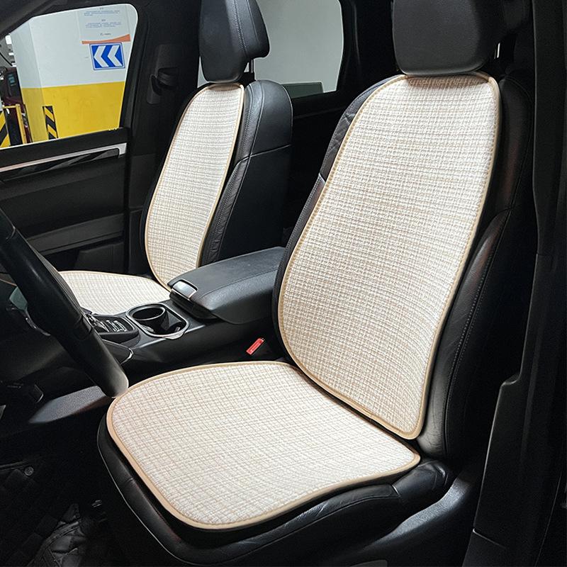 Růžový/béžový chránič potahu autosedačky jaro léto neklouzavý přední zadní sedadlo polštářek opěrka opěrka hlavy univerzální auto