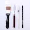 18Pcs/Set Acrylic Paint Brush with Storage Bag DIY Wooden Handle Nylon Hair Watercolor Drawing Brushes Pen Set for Classroom