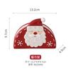 Nordic Christmas Tableware Set, Santa Embossed Ceramic Plates Bowls, Stitched Sealing Canister Collection
