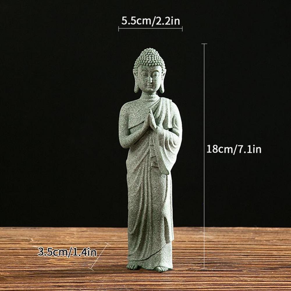 Buddha Statue Desk Accessorie Interior Accessories Buddhism Figurine Garden Statue Ornament Fish Tank Coffee Table Decor Buda