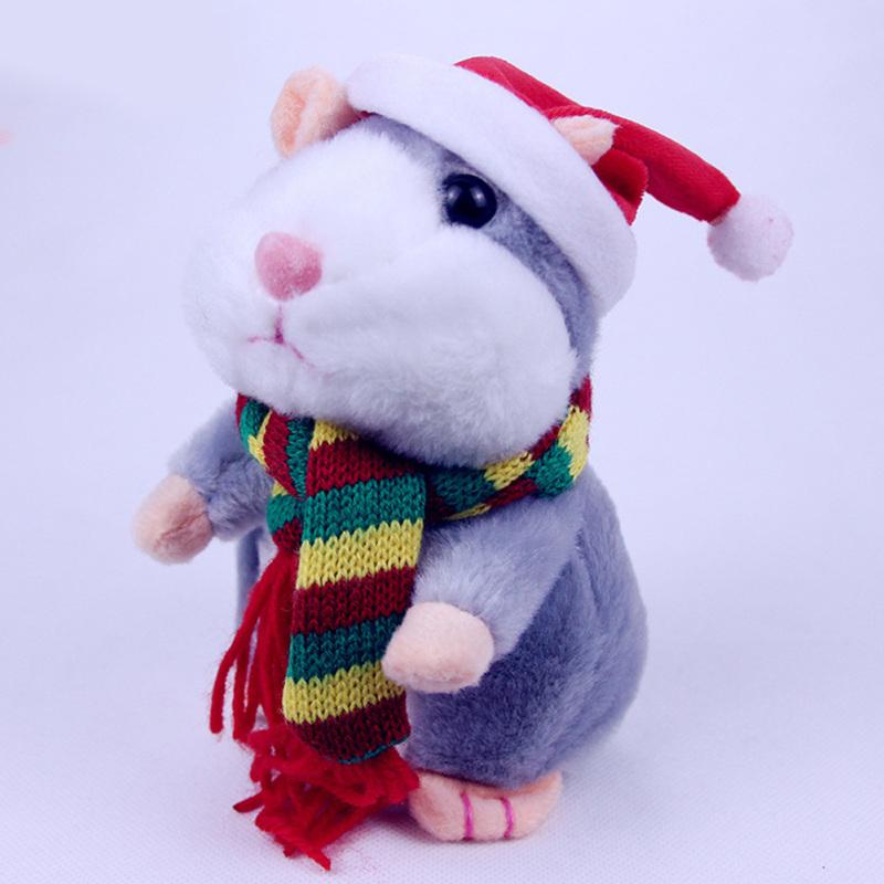 Talking Hamster Plush Toy Repeat What You Say Funny Kids Stuffed Toys Talking Record Plush