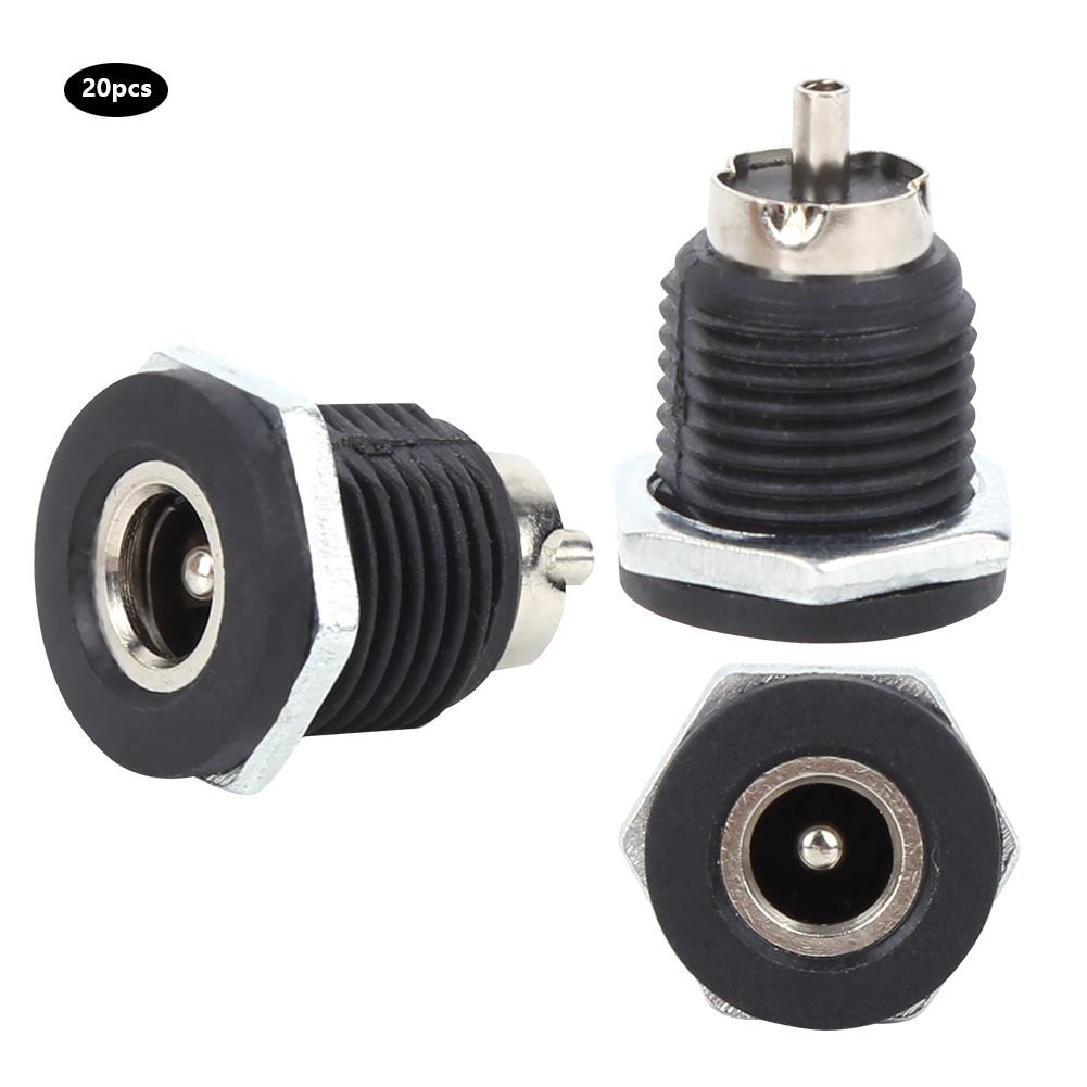 20Pcs Power Supply Female Jack Socket Panel Mount Plug Connector DC?022D 5A Electrical Supplies