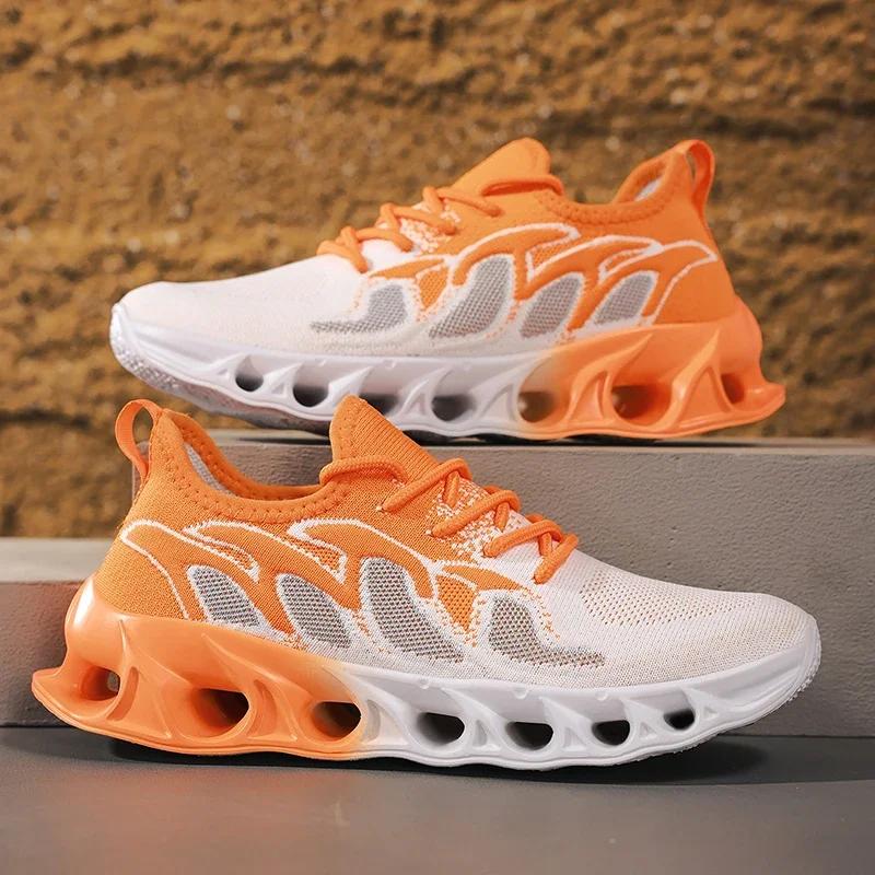 

YRZL Men s Running Shoes Sneakers for Men Casual Sports Shoes Breathable Comfortable Women Walking Trekking Jogging Men Sneakers 44 красный