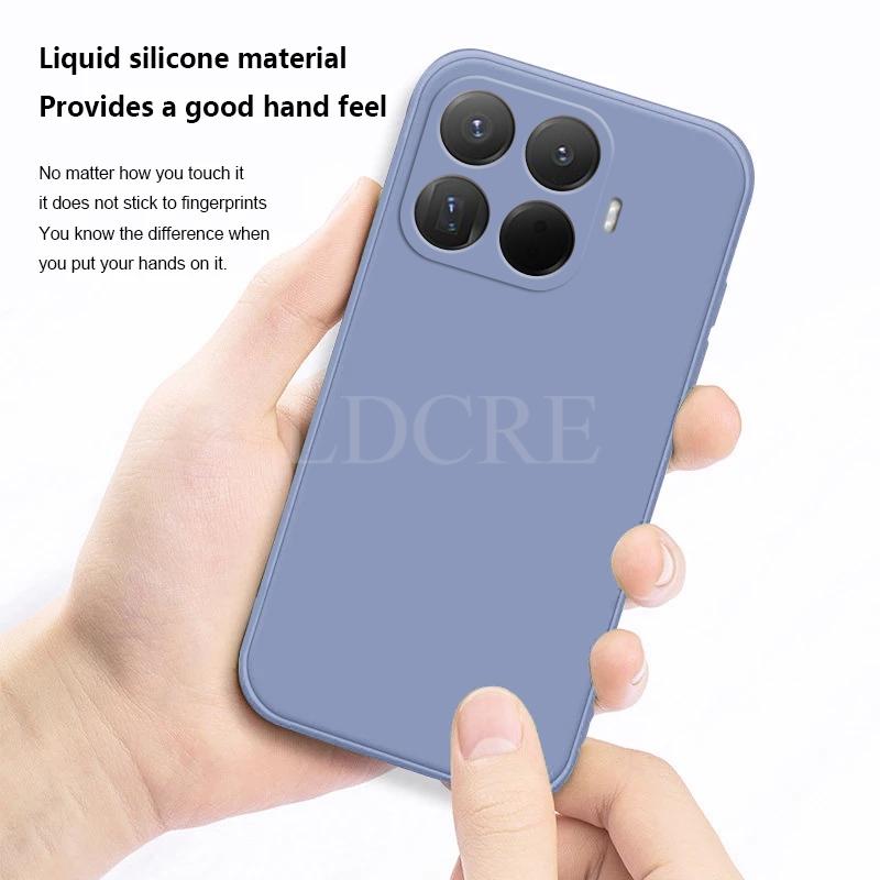 For Xiaomi 15T Pro Case Liquid Silicone Cover Xiaomi 15T Pro Case TPU Plain Rubber Phone Protector Case Xiaomi 15T Pro Cover