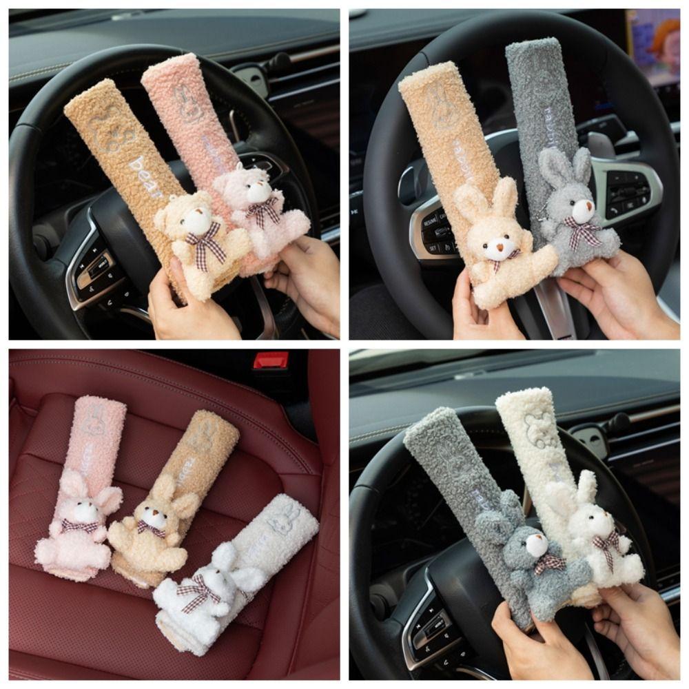 Polyester Car Shoulder Protector Cartoon Seat Belt Protector Cute Seat Belt Shoulder Guard  Car
