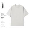 230g Combed Cotton Drop Shoulder Loose Fit Cultural T-Shirt with Embroidered Round Neck and Custom Printed Logo