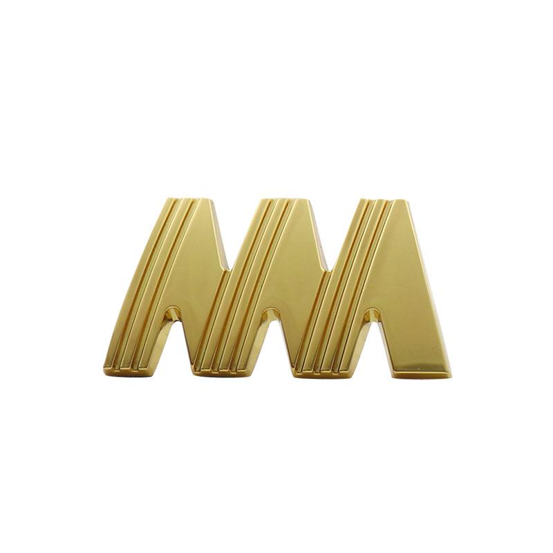 

3D Premium M Logo for LC200 FJ200 car Engine Hood Fender trunk Tail Rear Decal Emblem Badge Sticker metal-gold