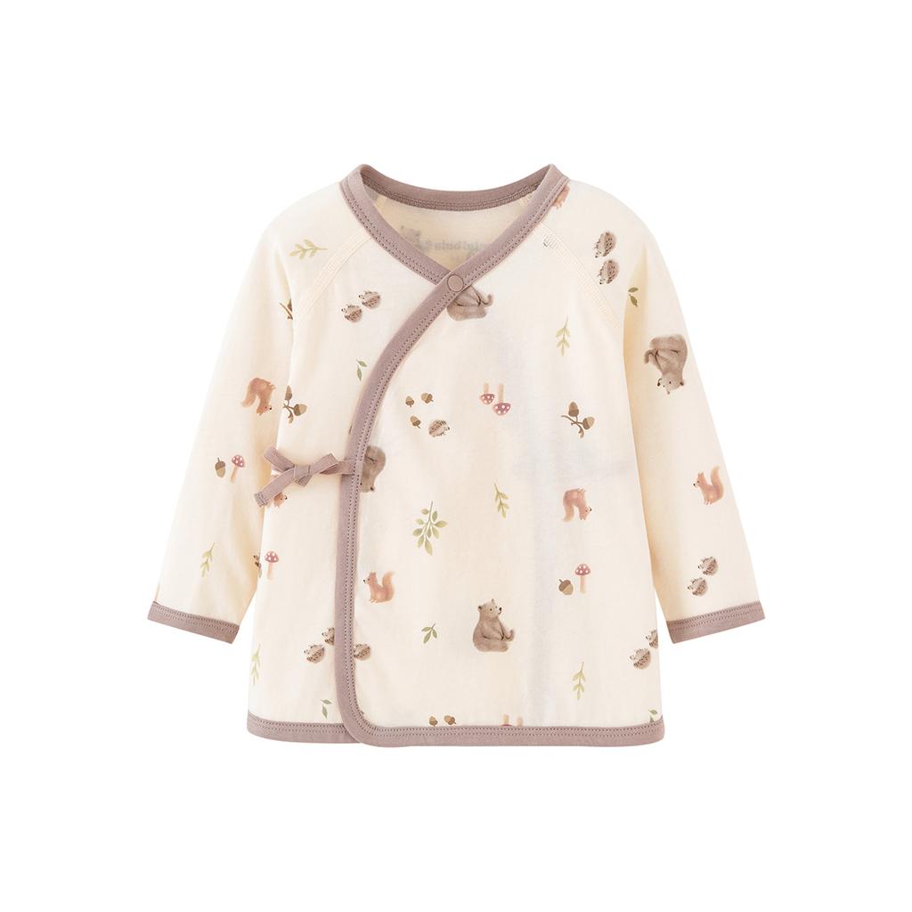 Mini Balabala Baby Clothes, Newborn Half Back Clothes, Skin Friendly, Breathable, Soft Crawling Home Top, New Style