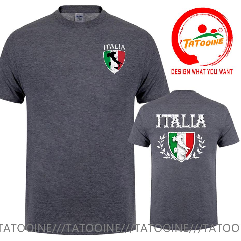 Retro Italia Flag Crest Map T Shirt Vintage Grunge Italian Italy Italiano Tshirt Funny Soccer Footballer Tshirt Harajuku Shirts