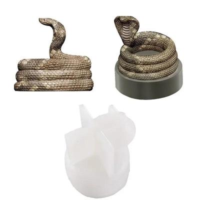 Forma Creativa Stampi Fatti a Mano Portacandele Cobra Stampo in Silicone Fai da Te Forma Serpente Bastoncino Resina Epossidica Fondente Accessori Stampo per Torta