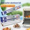 Uao Thickened & Widened Aluminum Foil with Slide Cutter