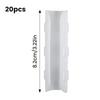 ABS PC Greenhouse Clamps Set of 20 for Attaching Plastic Film to Metal or PVC Pipes in Hoop Houses and Tunnels