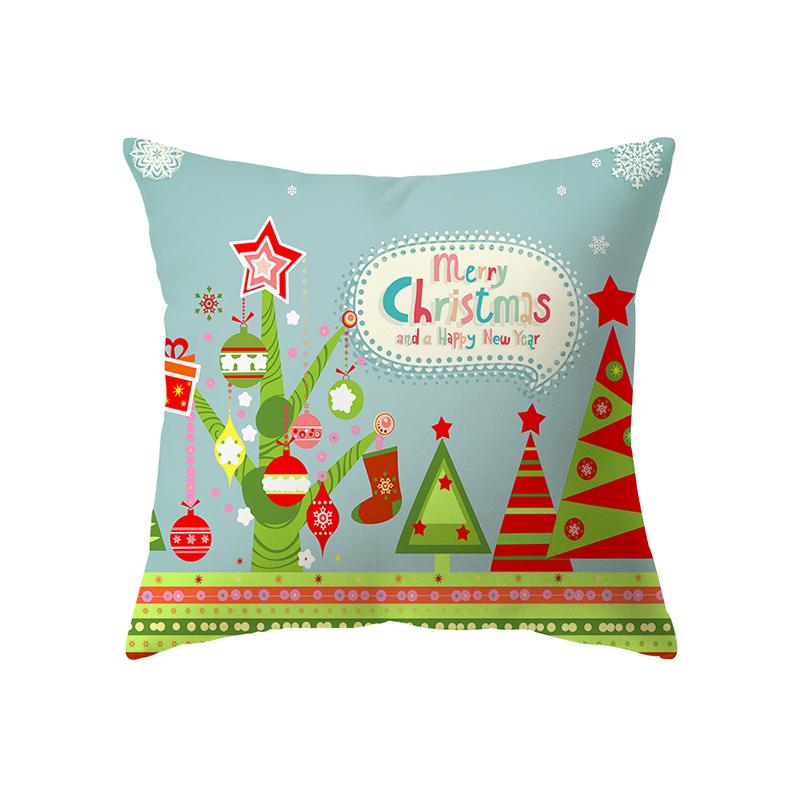 

С Рождеством милый Санта-Лось с принтом наволочка для дома, гостиной, украшения дивана, квадратная подушка, наволочка 40X40CM