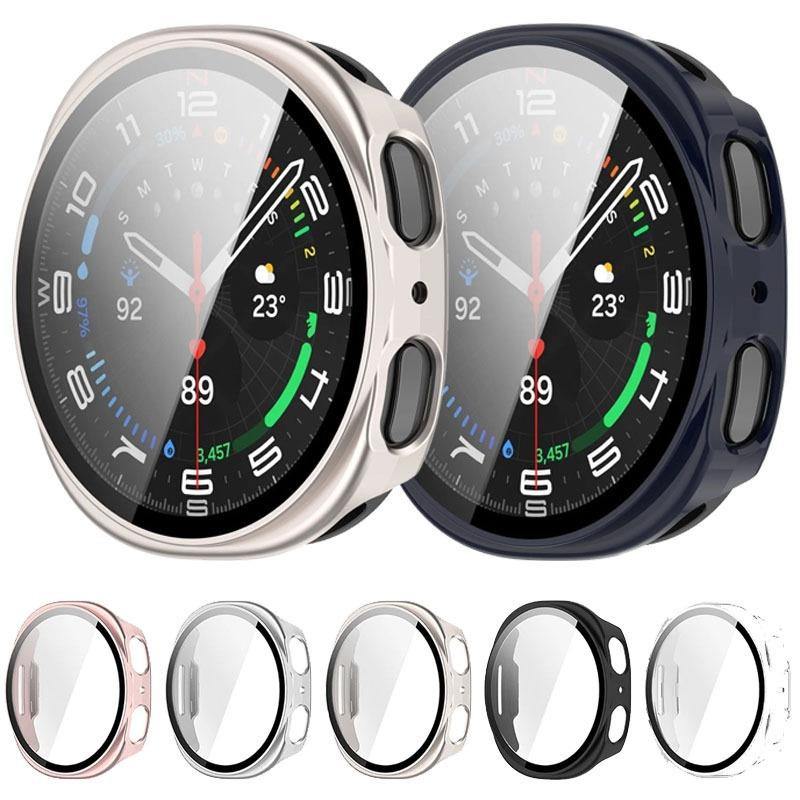 Tempered Glass PC Case for Samsung Galaxy Watch 8-7 Ultra 47mm Protector Cover Galaxy Watch 8 40/44mm 8 Classic 46mm Accessories