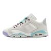 Air Jordan 6 Retro Low GS Lets Play Kids Sneakers White Phantom Green-Frost FV5451-001
