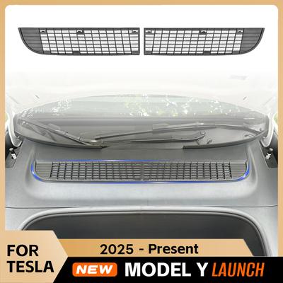 For Tesla Model Y Juniper 2025 2026 Insect-proof Net Front Trunk Dust Proof Inner Vent Grille Air Inlet Protective Accessories
